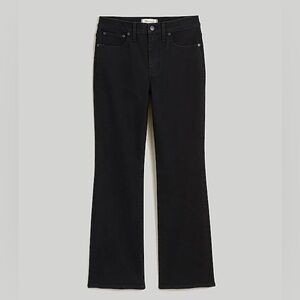 Madewell Mid-Rise Kick Out Jeans, black rinse wash, never worn, smoke/pet free